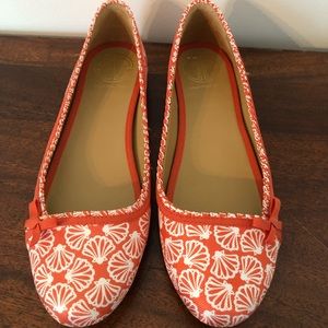 Lilly Pulitzer womens seashell flats shoes size 6.5
